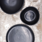 Set of 4 Black Kobe Salad Bowls