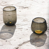 Smoke / Yellow KIIN Lowball Wine Glass