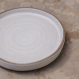 Set of 4 White Sak Salad Plates