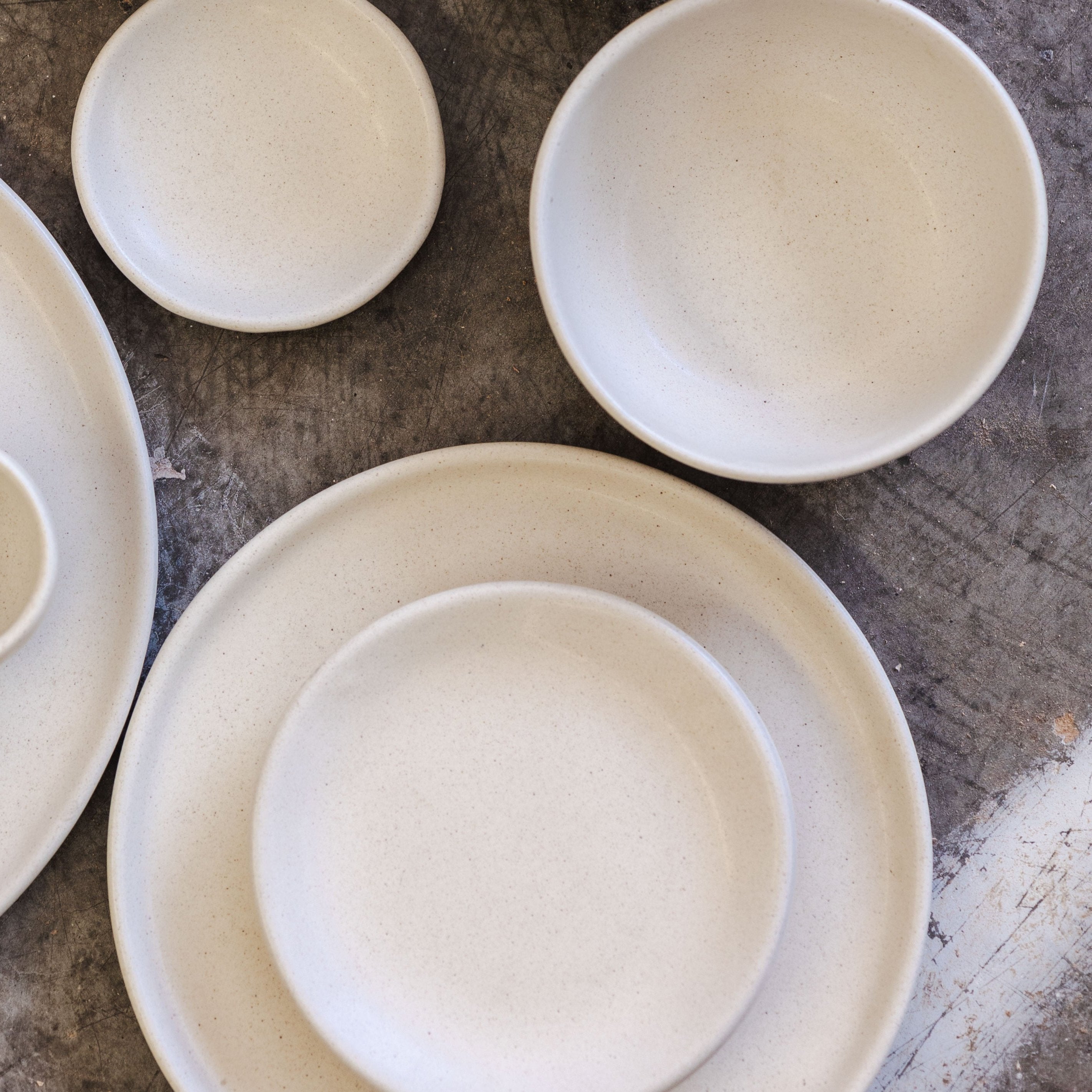 Set of 4 White Kobe Cereal Bowls