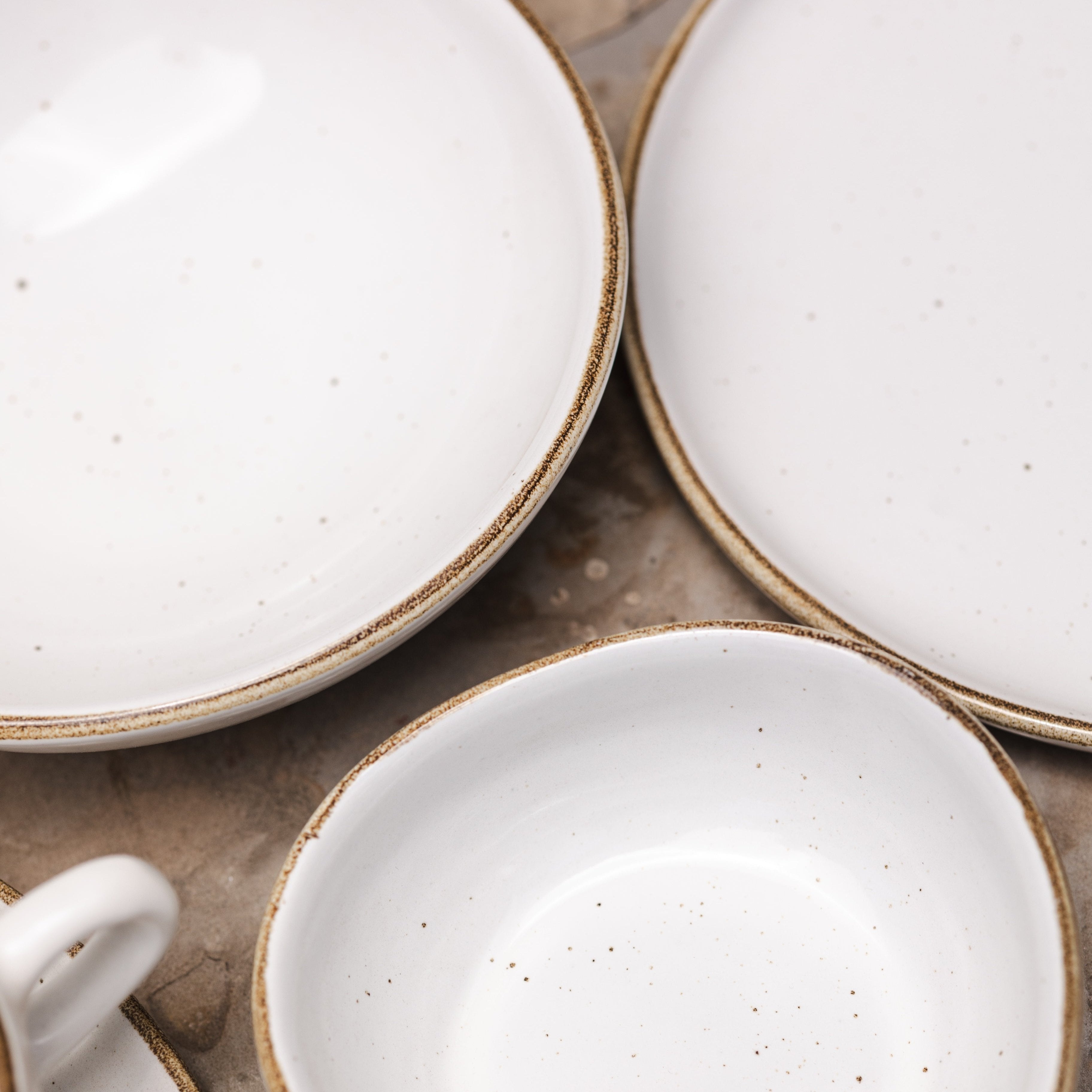 Set of 4 White Kobe Cereal Bowls